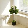 Artificial False Shamrock Plant In Pot No Maintenance Required For Holiday Decoration