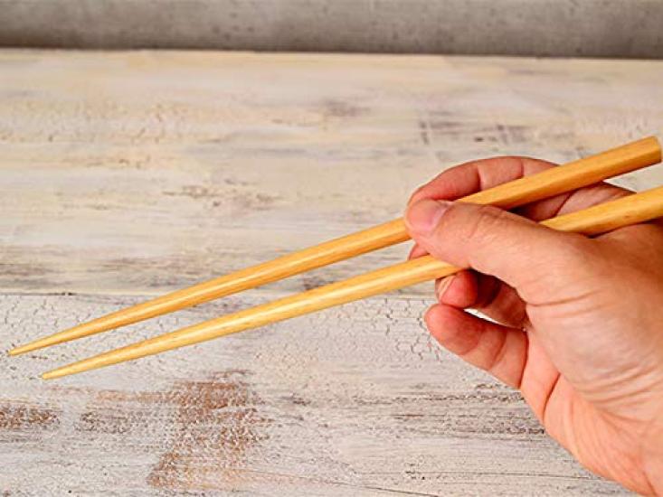 Essstäbchen-Set von Tableware East, spülmaschinenfest, aus Holz, stilvoll, 5-teilig, 22,5 cm, Holz, sicher, rutschfest