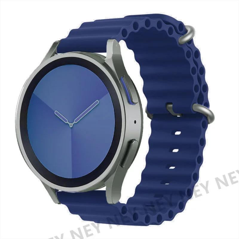 Ocean Silicone bands For Samsung Galaxy Watch 7/6-4 classic/5-Pro/active 2 22mm 20MM bracelet Amazfit Huawei GT 4-3 watch strap