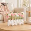 3D-gedruckte MAMA-Buchstaben-Vase, Kreativer Blumenhalter zum Muttertag mit mehreren Einstecklöchern, Minimalistische weiße Schreibtischdekoration für Schlafzimmer Esstisch