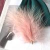 50Pcs With Clip Buckle Full Fleece Turkey Fluff Fluff Diy Decorative Dream Catcher Cat Stick Feather Material