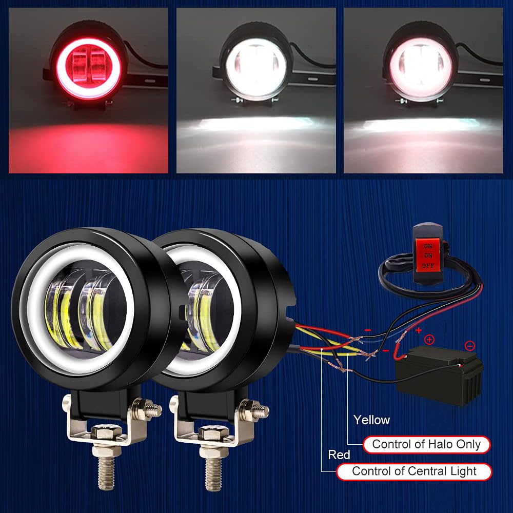 Biqing Fog Lamp Cut Line IP68 Waterproof Motorcycle Fog Lamp /24V Motorcycle Fog Lamp