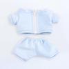 Niannyyhouse 20cm Doll Clothes, Cotton Doll Clothes, Sportswear, Jacket and Pants, for Doll Baby Clothes and Plush Toys (Light Blue)