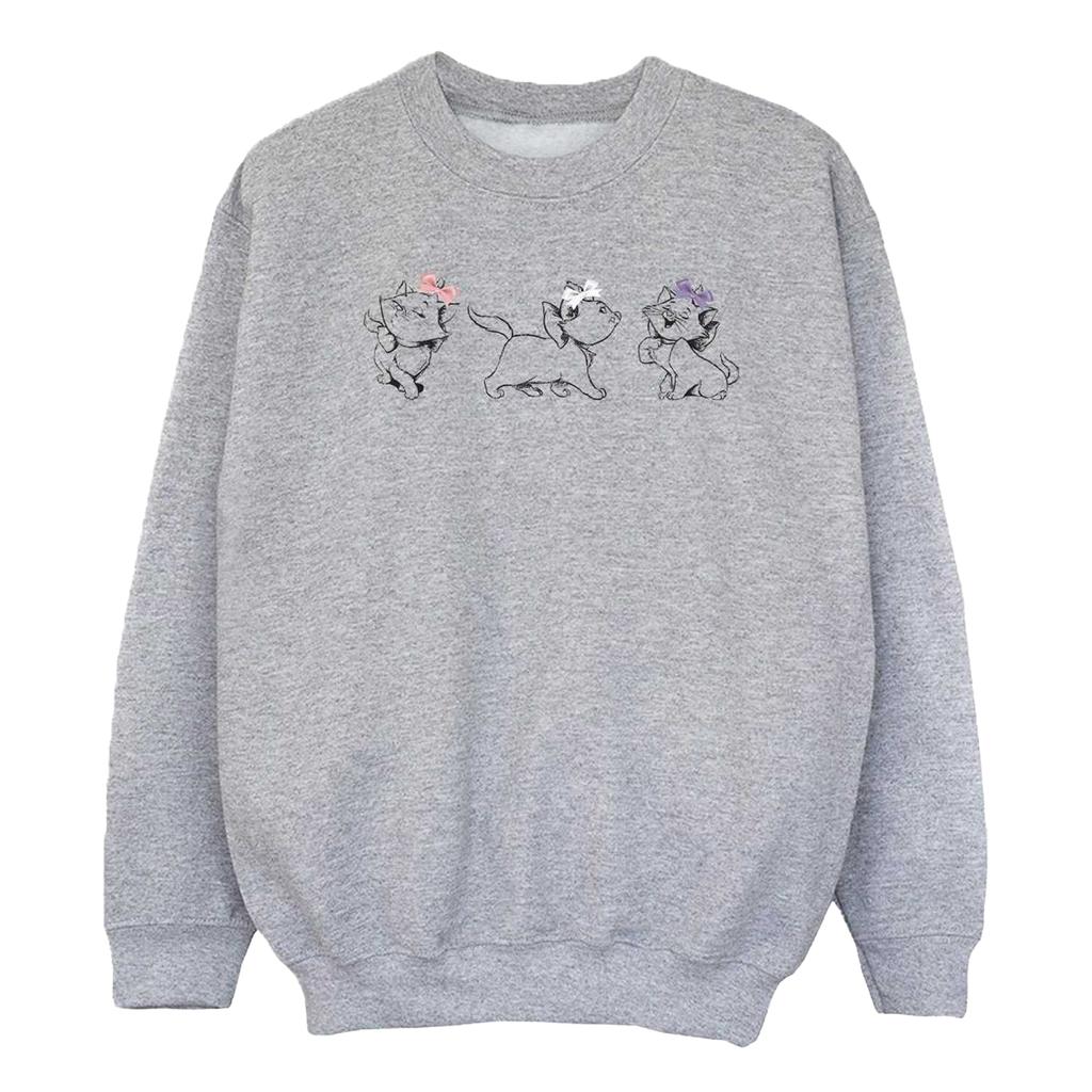The Aristocats Girls Marie Bow Sweatshirt