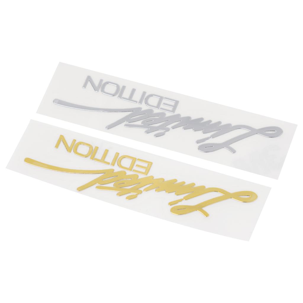 Custom Car Emblem Badge Left Features Easy Installation Rear Front Door Glass Front Quarter Glass Silver Gold Hood