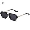 70s Sun Glasses Retro Style Square Sunglasses for Women Men Luxury Brand Shades Eyewear UV400 Beach/Travel/Streetwear Accessory