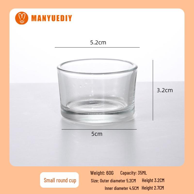 

Прозорі скляні банки для свічок для виготовлення ароматичних свічок своїми руками