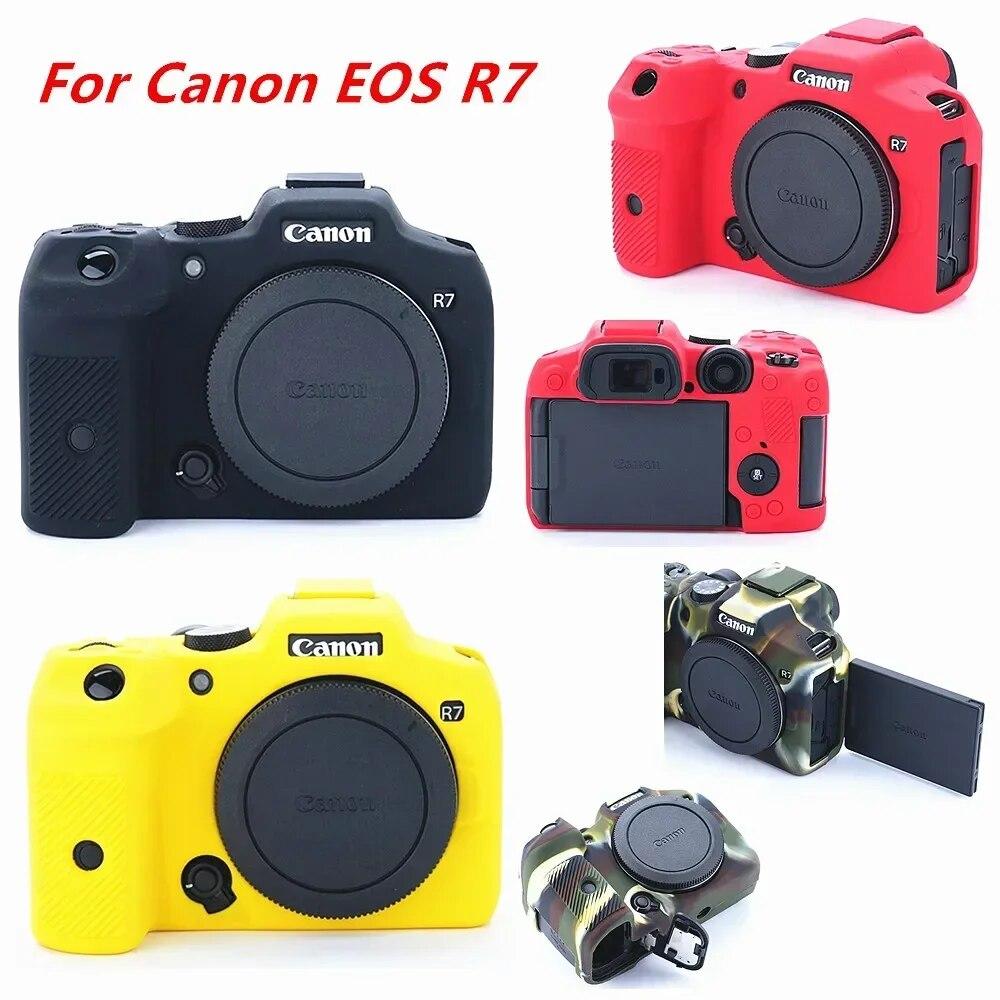Soft Silicone Skin Case Protective Body Cover Mirrorless DSLR Camera Bag For Canon EOS R8 R7 R6 R5 R RP 70D 80D 4000D T100