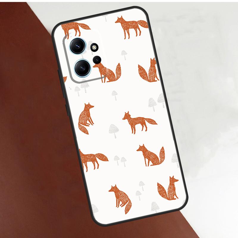 Cartoon Foxes Animal Case For Xiaomi Redmi Note 14 10 11 12 13 15 Pro Plus Cover For Redmi 15 14C 10C 12C 13C 15C