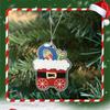 Window Decorations Holiday Gifts Health And Environmental Protection Household Products Christmas Ornaments Vivid Small Train