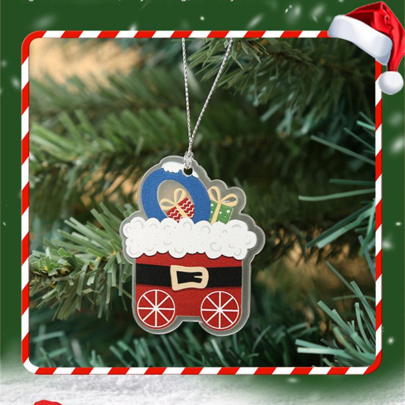Window Decorations Holiday Gifts Health And Environmental Protection Household Products Christmas Ornaments Vivid Small Train