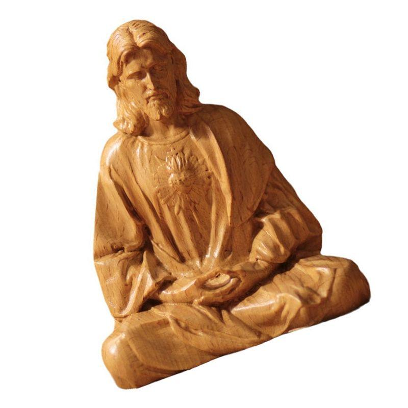 ABBY-Jesus Statue Religious Icon Crafts Catholic Statue Christ The Savior Jesus Statue Church Decoration