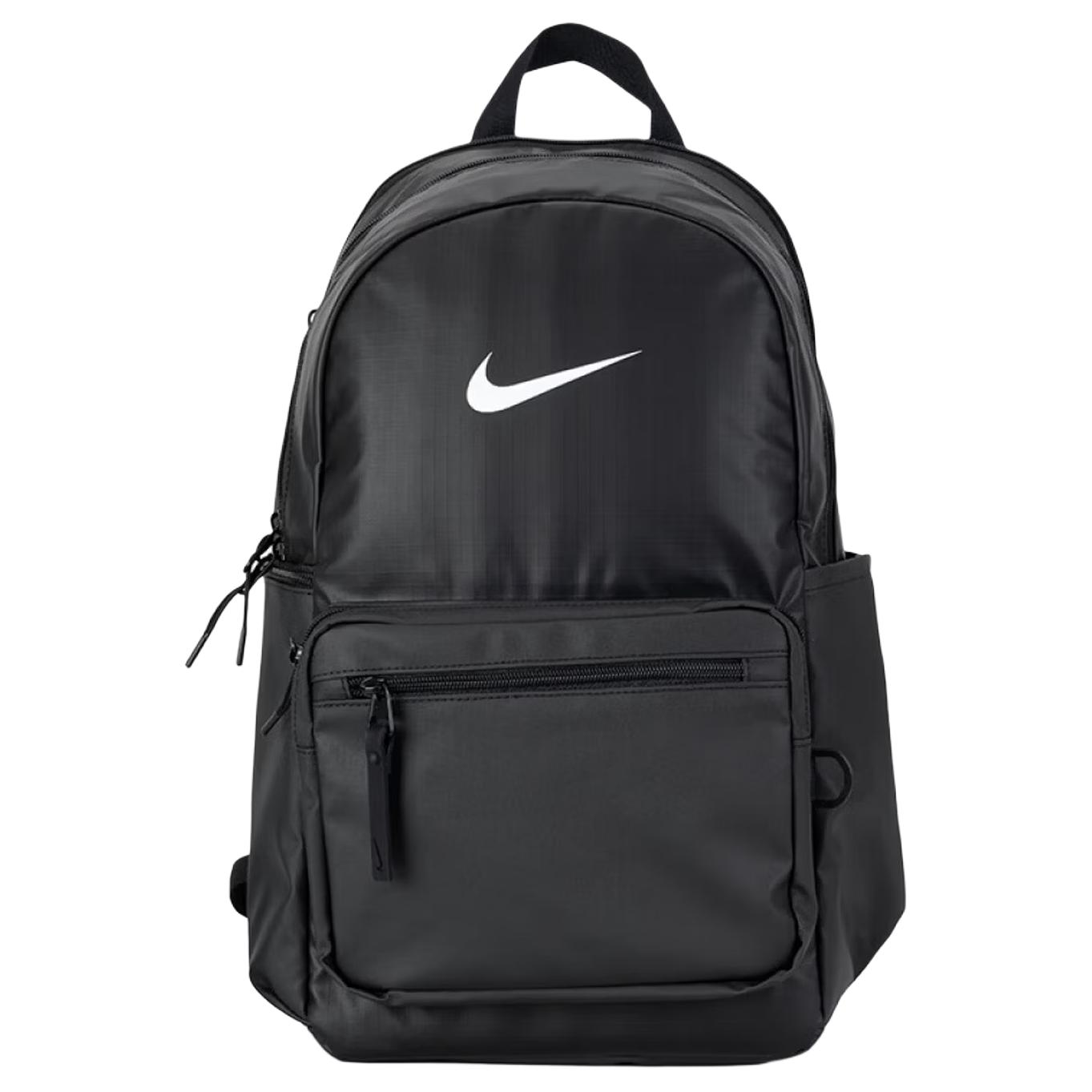 Nike 20L Logo Simple Large Capacity Fabric Backpack Medium Unisex Backpacks Black IH7955-010 Black