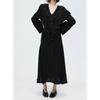 Export H Home Stylish Fashion Long Sleeve Ruffles Special-Interest Design Hepburn Black Elegance Beautiful Casual Dress