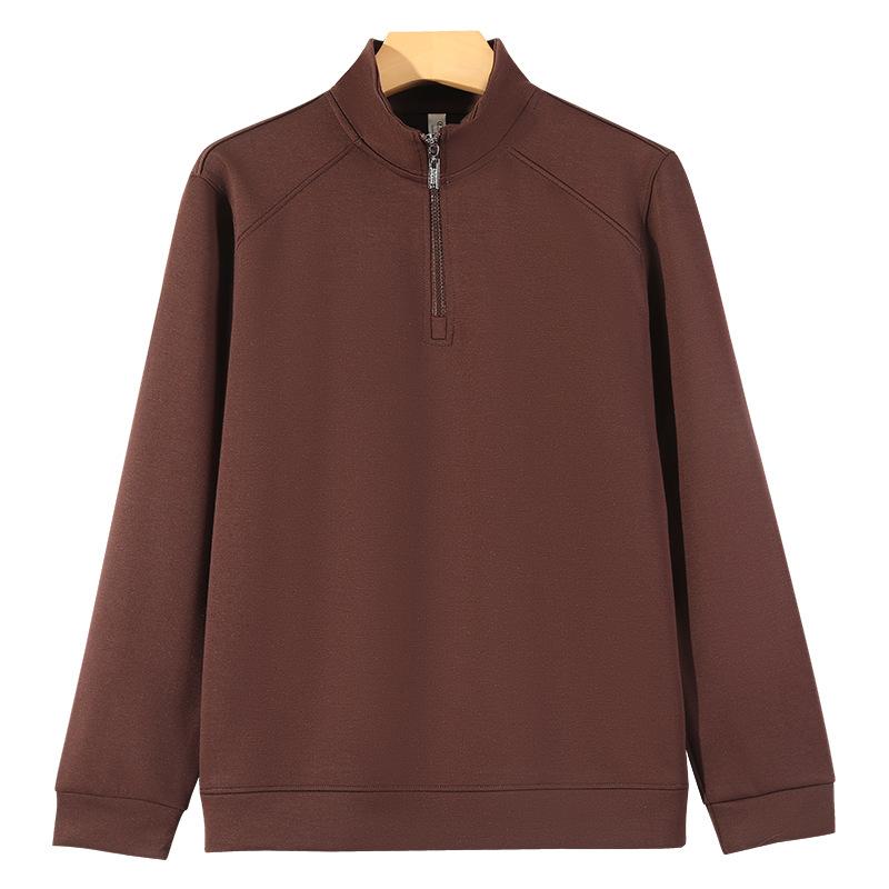 Zipper Stand Up Collar Hoodie for Men, Casual Versatile Top for Men