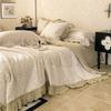 Summer Quilt - Double Layer Cotton Lace, Thin & Breathable, Fluffy Comforter For Bedroom Decor (Comfortable)
