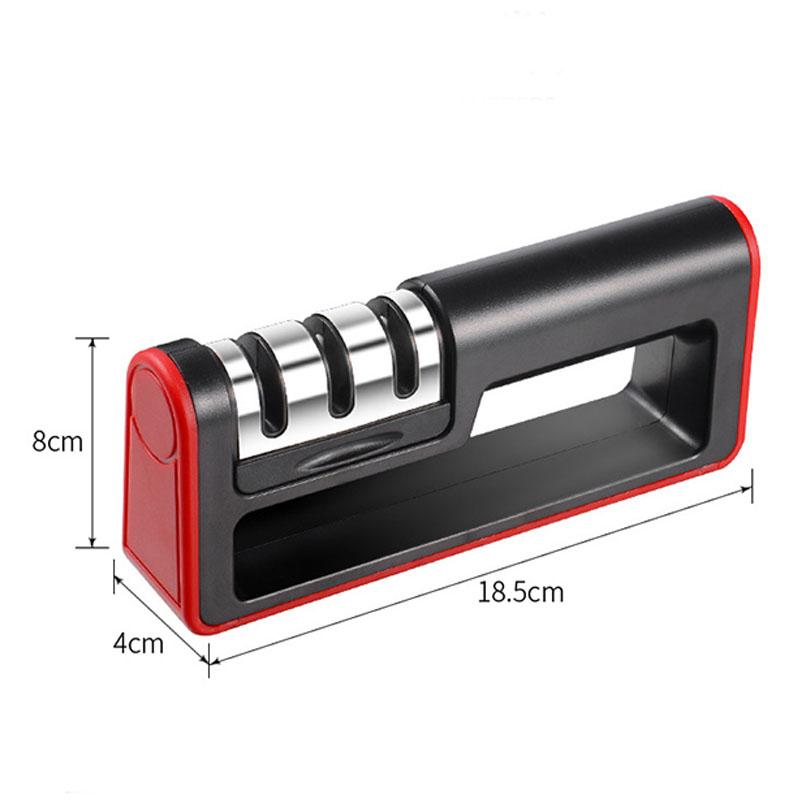 Rychlá bruska na nože Diamantová Profesionální 3-stupňová bruska Diamantové nástroje na broušení nožů Brusný kámen Kuchyňské nářadí