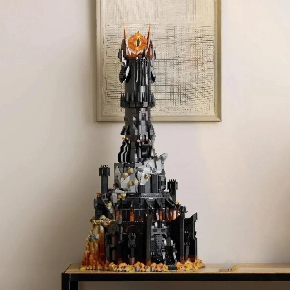 Disney 2026 NEW 10333 Black Tower Dark Model Eye of Sauron Building Blocks Kit 5471PCS Bricks Adult Birthday Christmas Gifts