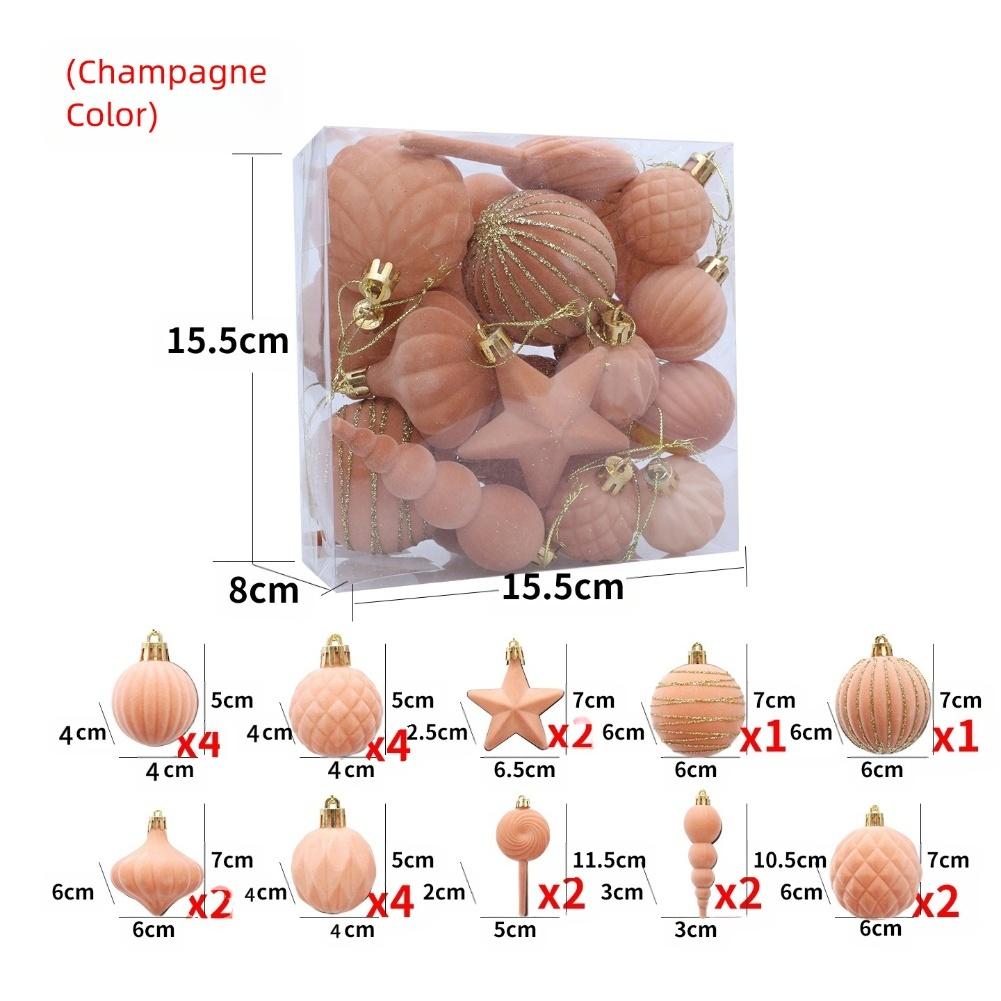 Decorative Hanging Balls Holiday Decorations Unique Aesthetic Christmas Ball Set For Decoration Celebration Blue