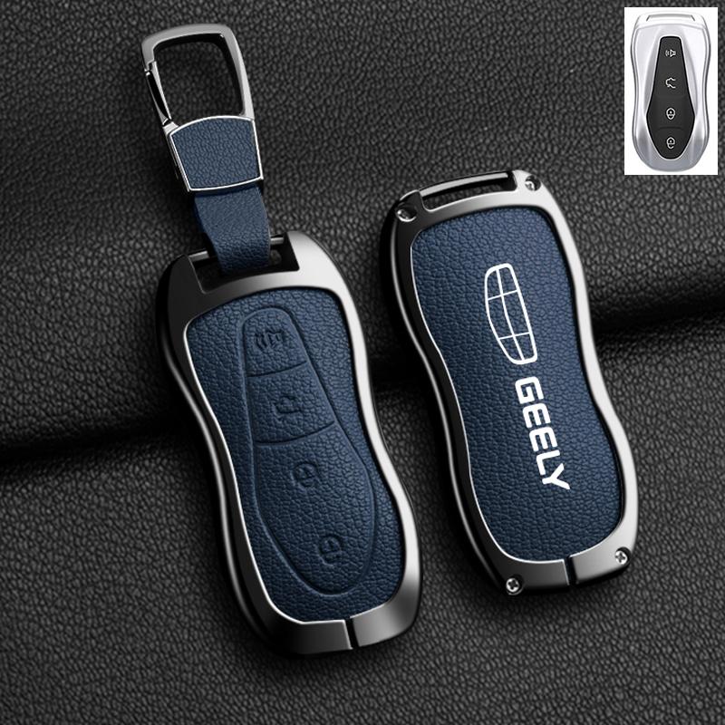 

Сплавленная Овечья Кожа Чехол для Ключа Автомобиля для Geely Tugella 2020 Azkarra Xingyue Boyue Pro Atlas Pro Gili Tugella Брелок Автоаксессуары