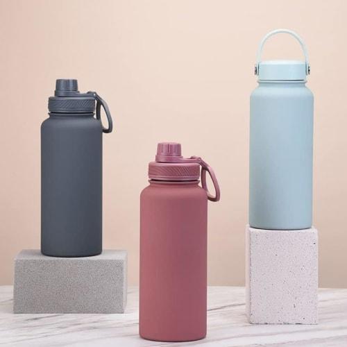 1 Liter Thermos Water Bottle, 1000ml Stainless Steel, Thermos Mug, Sports Bottle, Drink Bottle, Stylish, Vacuum Insulated, Keeps Hot or Cold, Direct D