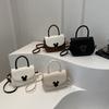 Stylish Street Trend Pu Saddle Bag For Women With Chic Color Contrast Design