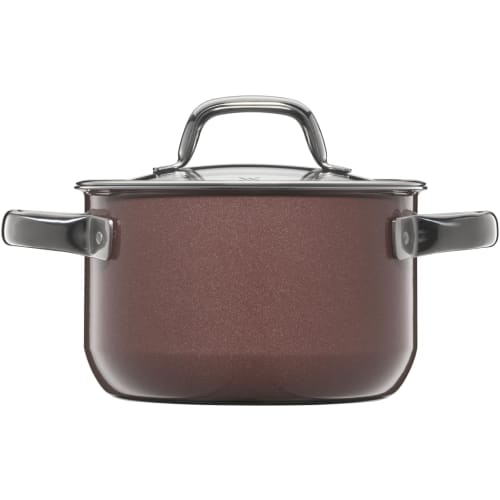 WMF FusionTech Mineral High Casserole RQ (Rose Quartz), 16cm, Induction and Gas Compatible, Waterless Cooking, Made with Natural Mineral Materials, Ma