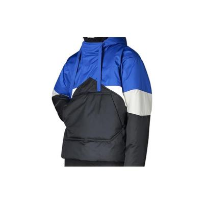 Jaqueta Masculina com Capuz em Fleece Color Block com Logo Originals Versão Azul FW22 HM2344