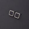 Trendy Geometric Earrings: Square, Circle, Triangle Designs