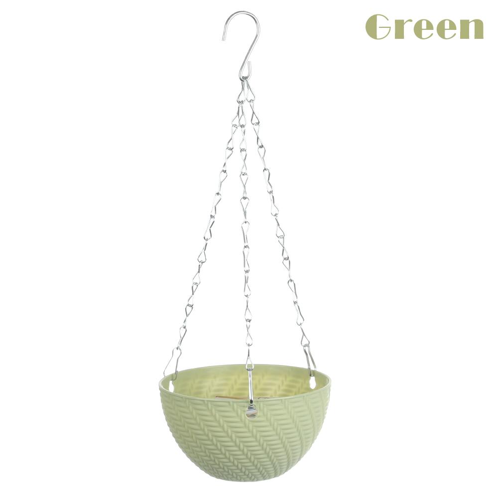 1 PC Fashion Succulent Plant  Balcony Bracketplant Flower Pots Hanging Basket Rattan Pattern Chains Flowerpot