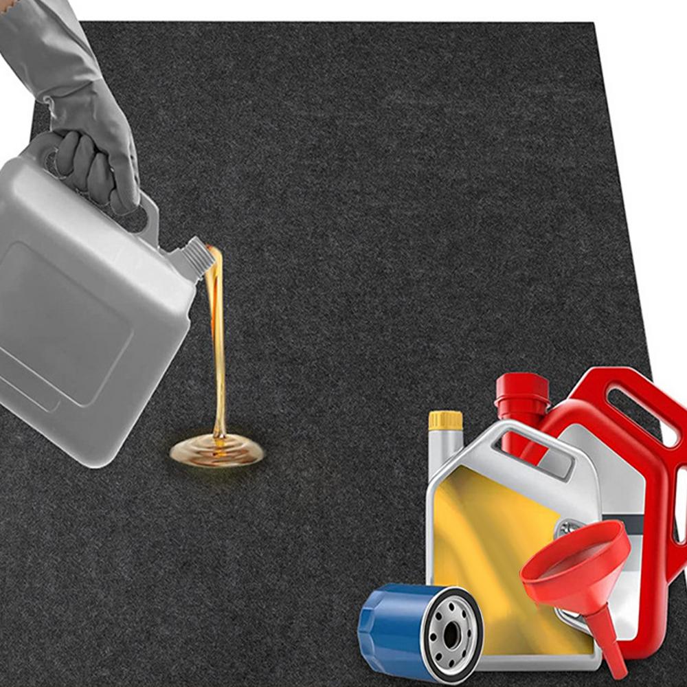 Under Car Oil Mat Cuttable Oil Spill Guard Waterproof Under Car Mat Driveway Floor Covering Indoor Outdoor Washable Carpet