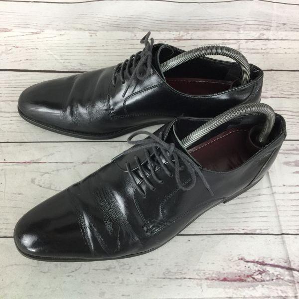 

Geox Leather Punch Cap Toe Wide Size 26.5EEE Black Men Dress Shoes Business