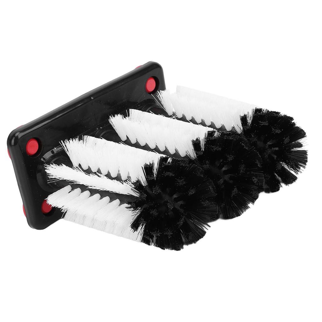 3 Head Cup Brush Removable Efficient Cleaning Glass Washer Brush with Suction Base for Bar Long Leg