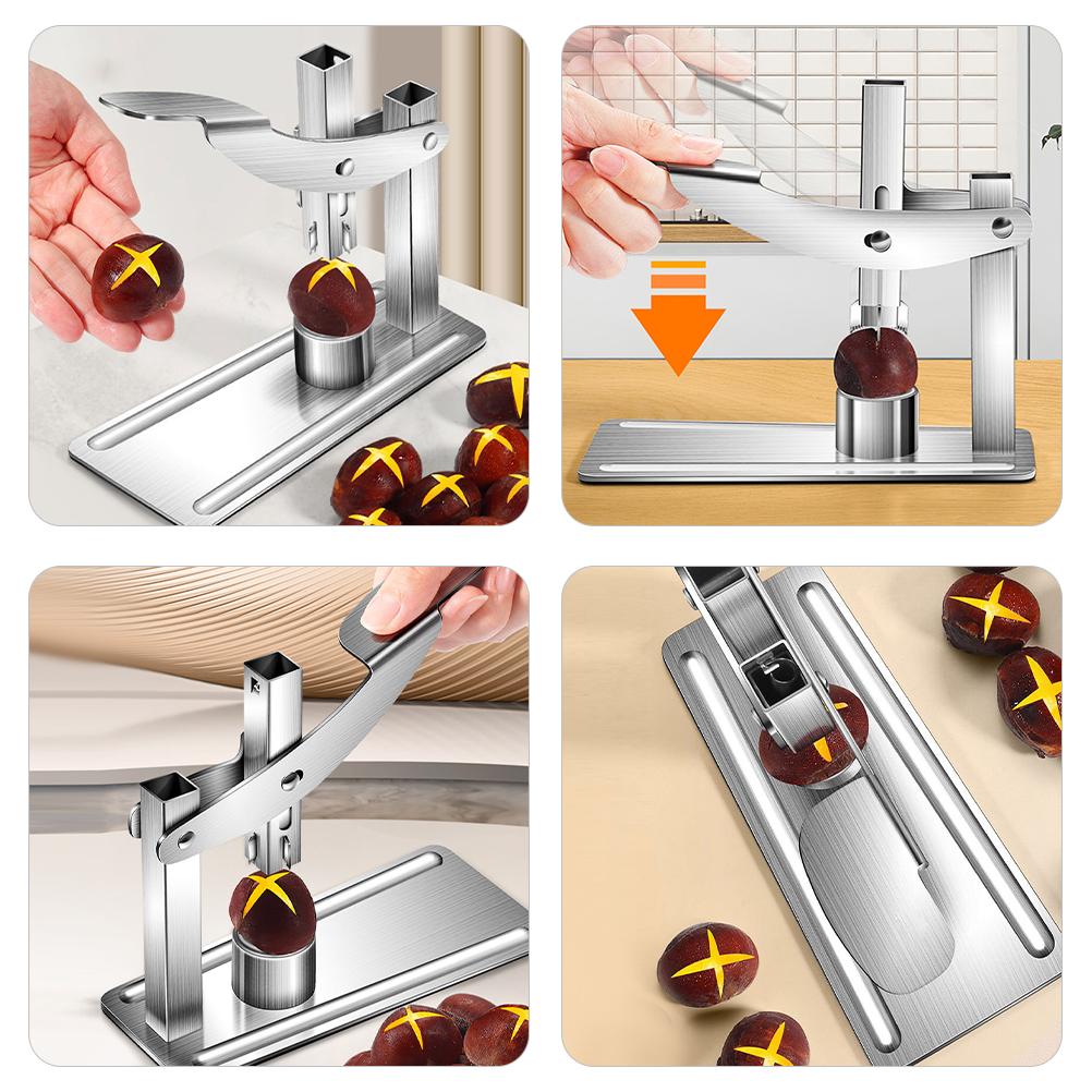 Chestnut Opener Quick Convenient Tools Stainless Steel Cross Simple Walnut Kitchen