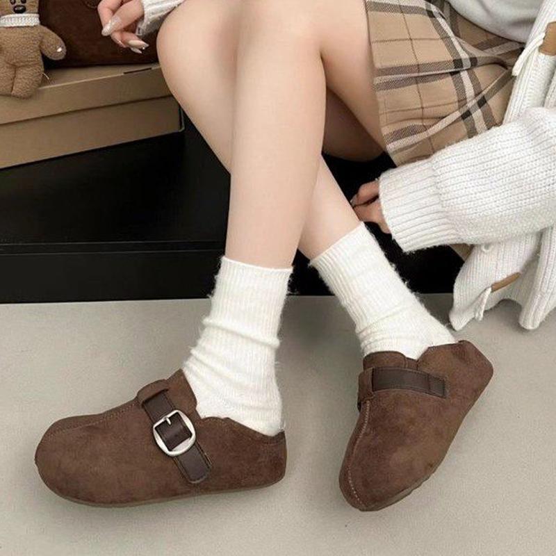 Baumwollschuhe für Damen Ballerinas Mode Wildleder Warm Loafers Schuhe Sportlich Lässig Schneestiefel Nagelneu Komfort Kleid Damenstiefel