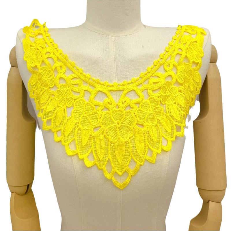 Water Soluble Lace, Embroidery, Polyester Silk, Corsage, Collar, Embroidery Collar, Fake Collar DIY Lace Accessories