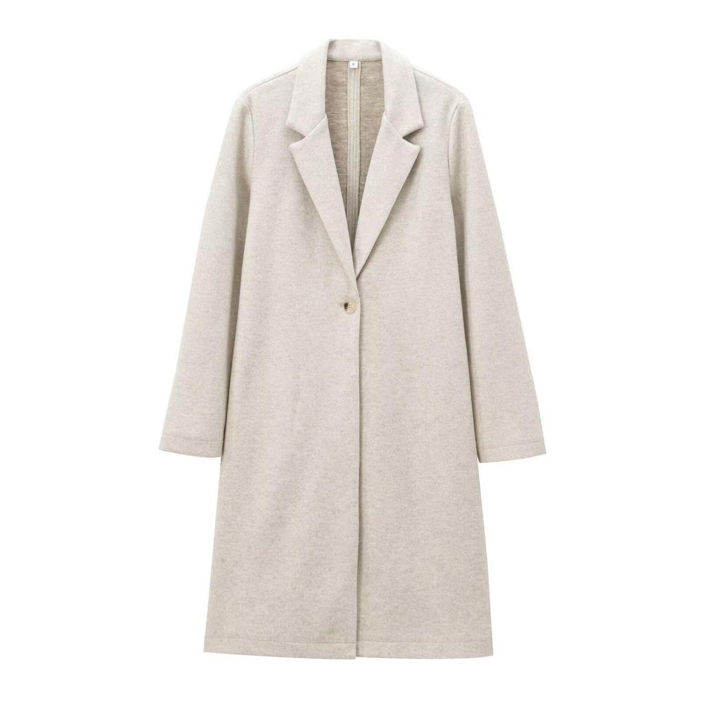 2025 Retro Europäischer & Amerikanischer Damen Wollreversmantel mit Knopfdetails - Vielseitige und Weiche Pendlerjacke