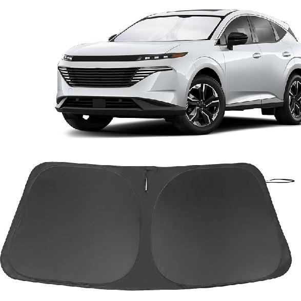 TINGLU Sun Shade For Tesla Model X Tesla X 2016-2024 2025 Accessories Windshield Sun Shade Window Shade UV Rays Protection Sun Visor Cover With