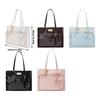 Women's Japanese Student Transparent Itabag Cute Bowknot Crossbody Bag for Pin Display Anime PU Leather Shoulder Bag  Blue