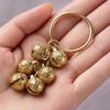 Creative Brass Handicraft Die-Casting Wind Chimes Bell Key Car Button Wind Bell Tibetan Bronze Bell Gift Home Decoration Pendant