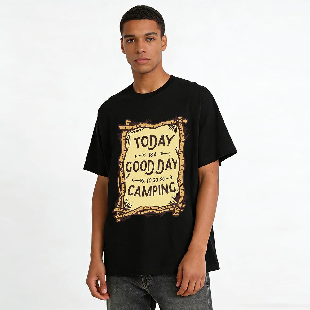 Today Is A Good Day To Go Camping Graphic Tee Pure Cotton T-shirt