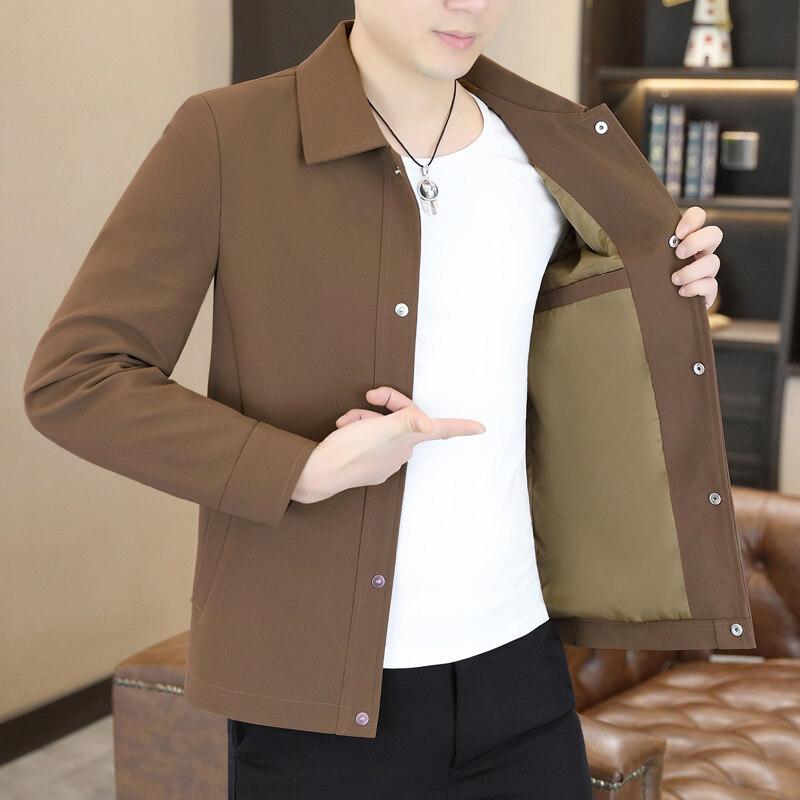 Men's Jacket Spring New Style Business Casual Men's Top Lapel Jacket Loose and Versatile