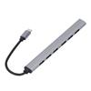 Type C Hub 7 In 1 Aluminum Alloy USB A Interface USB 3.0 500M/S Fast Transfer Plug and Play USB Dock