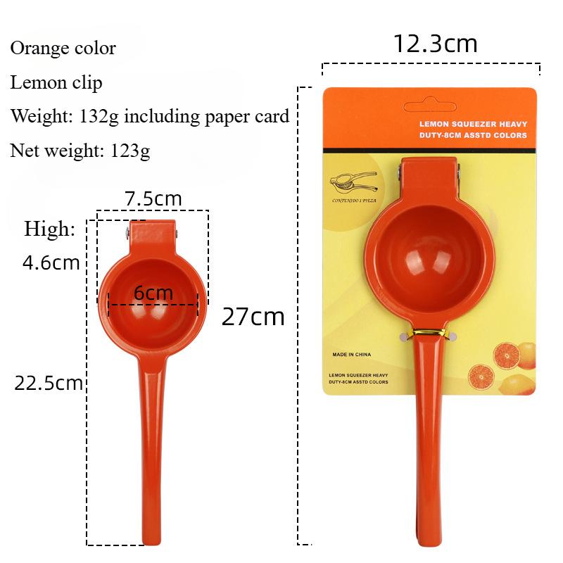 Aluminum Alloy Lemon Squeezer Kitchen Tool Suitable for Citrus Lemon Hand Pressed Orange Fruit Juicer Mini Portable Lemon Clip