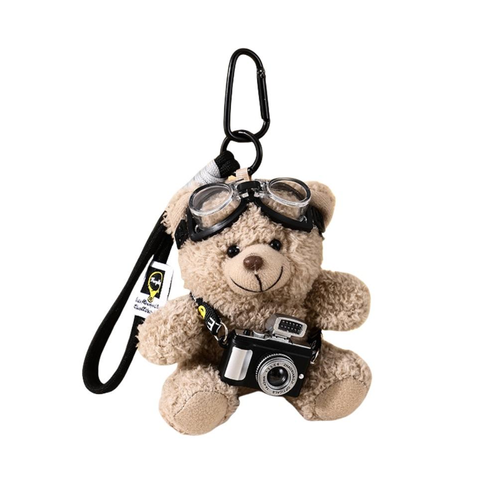 

Украшение для рюкзака Брелок в виде медведя-пилота Мягкая игрушка Плюшевый брелок Плюшевая кукла-панда Пара Дети StyleE