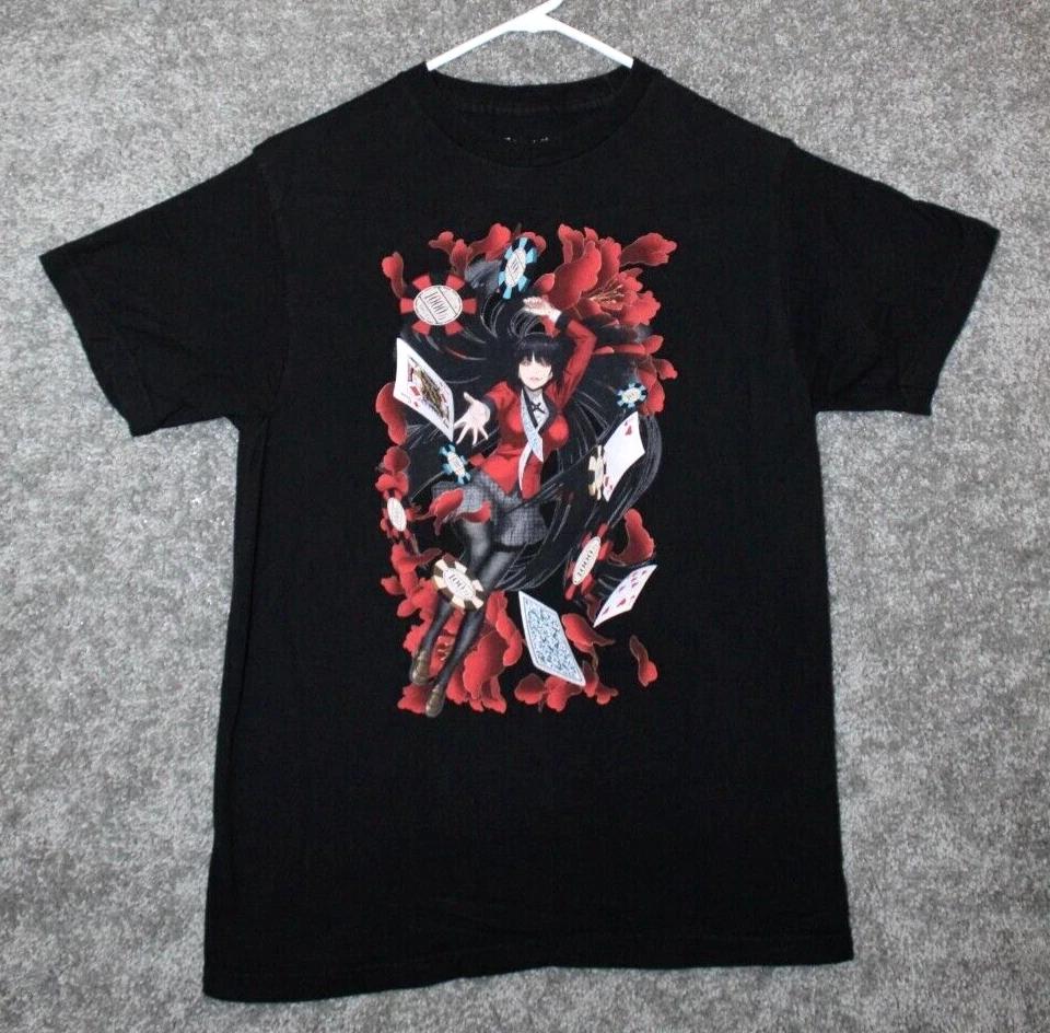 Kakegurui Jabami Yumeko T Shirt Anime Manga Black 1 NT164 FREE SHIPPING S