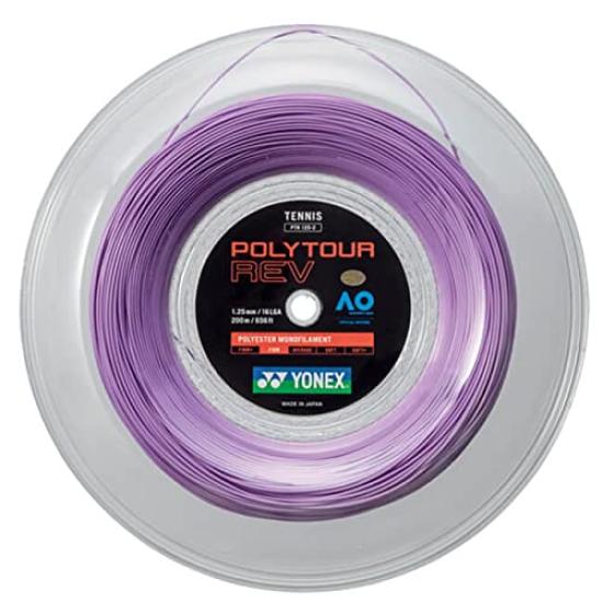 Yonex POLYTOUR REV Poly Tour Rev 200m Roll Tennis Polyester String PTR White (1.20mm/1.25mm/1.30mm) 1.30mm (PTR130-2) (011) [Used]