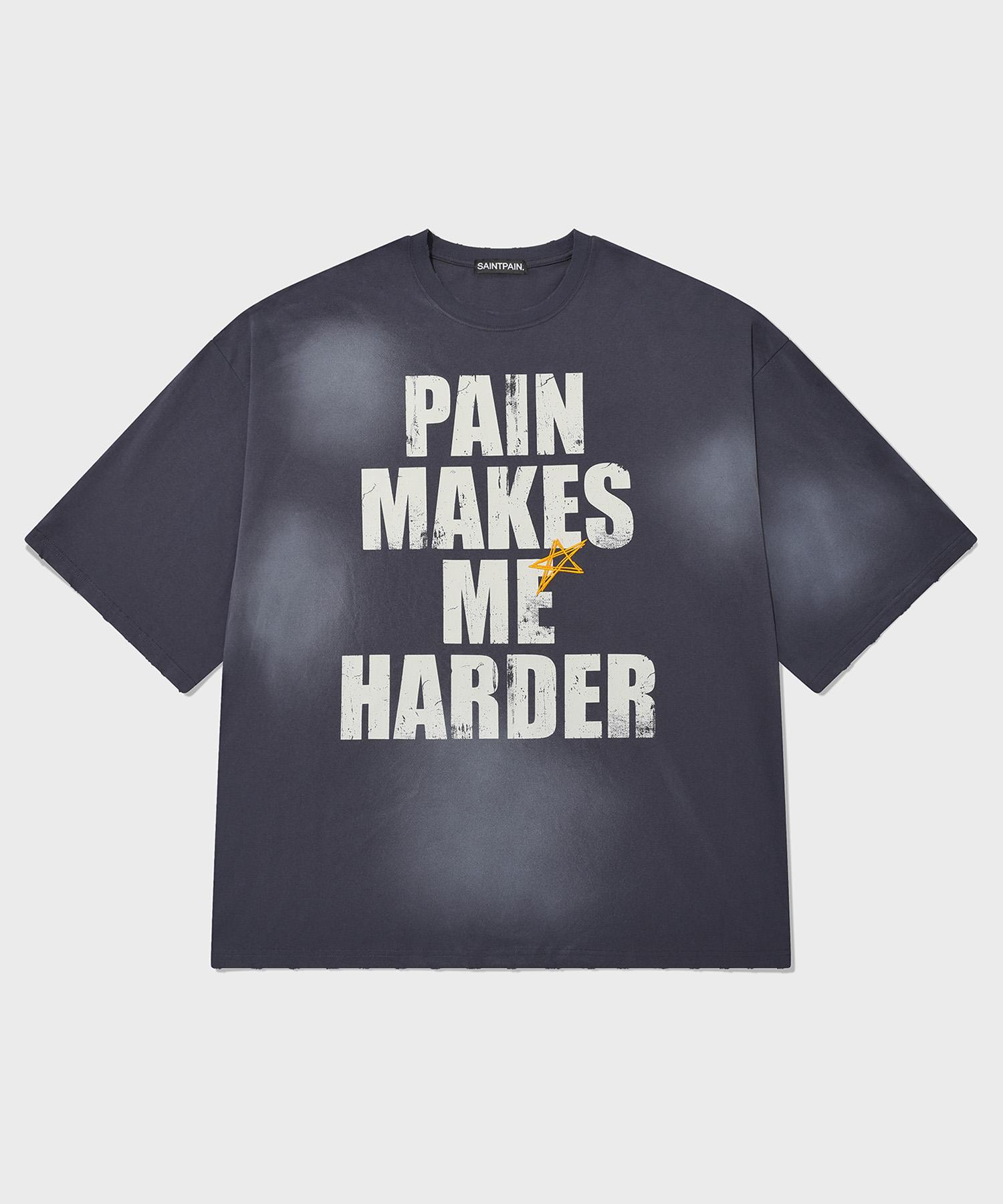Saint Pain Sp Washed Cut-Out 3/4 Sleeve T-Shirt Dark Gray Dark Gray/Free