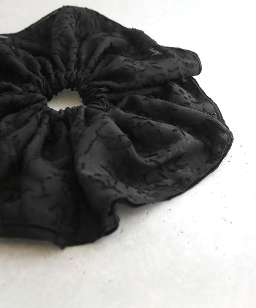 VINGTAINE Jacquard Chiffon Adult Hair Adds Easy Hair Hair Scrunchie, Large, Accessory, Volume, Accent, Styling, Tie, Women's, HS-211