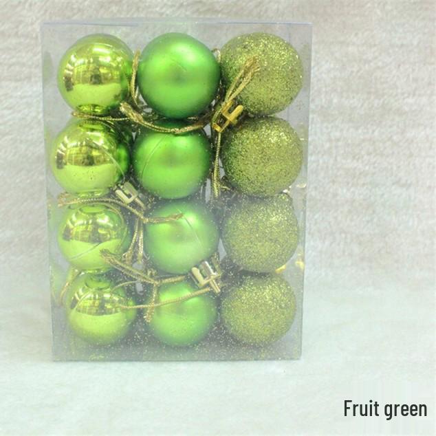 Na skladě: Sada 24 kusů 3cm lesklých vánočních koulí na ozdobu stromku